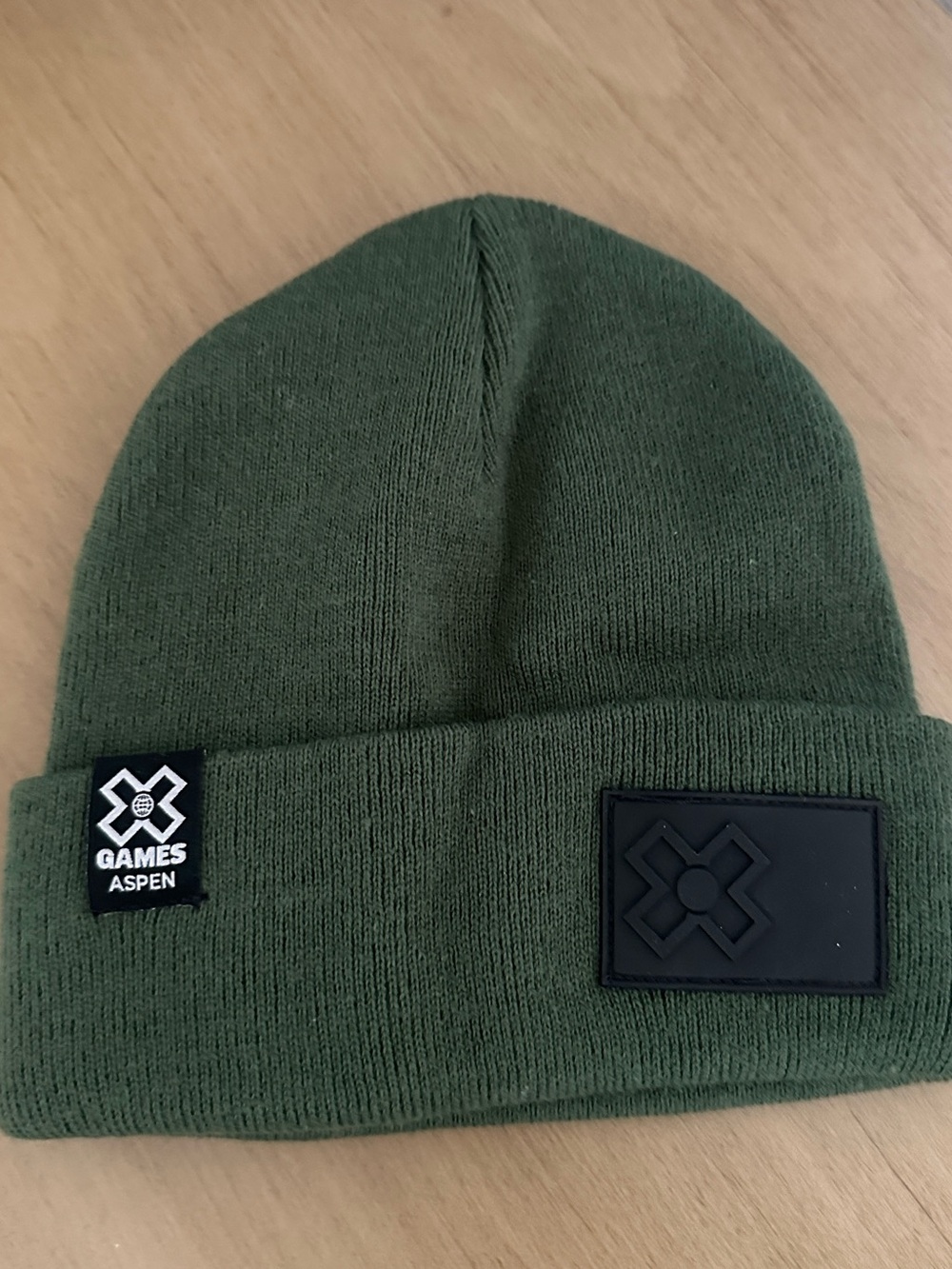 X Games Aspen Unisex Green Cuffed Beanie